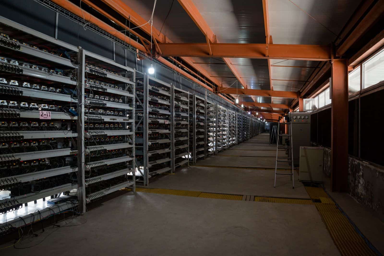 Những máy đào Litecoin trong tổ hợp nhà xưởng của Bitmain.