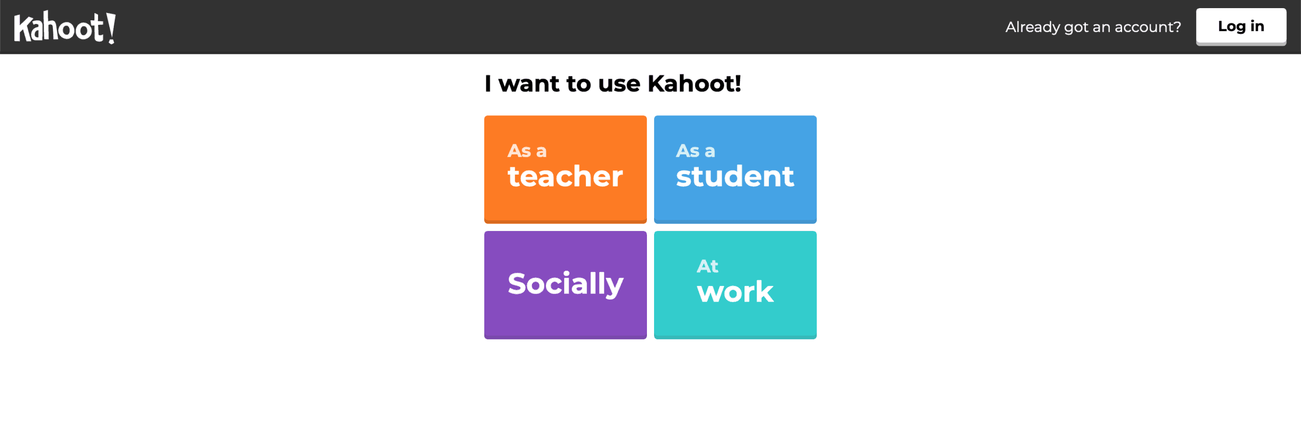 Tạo tài khoản Kahoot