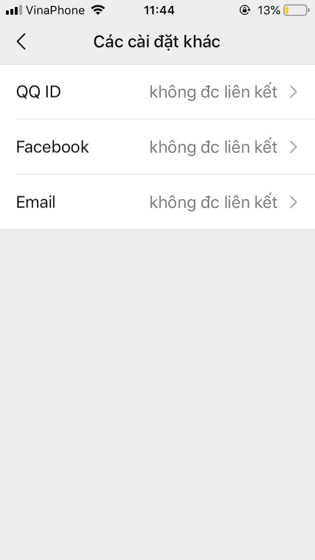 Thay đổi cài đặt WeChat