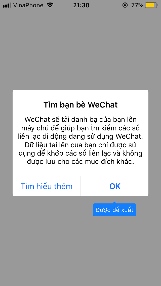 Hướng dẫn đăng ký WeChat