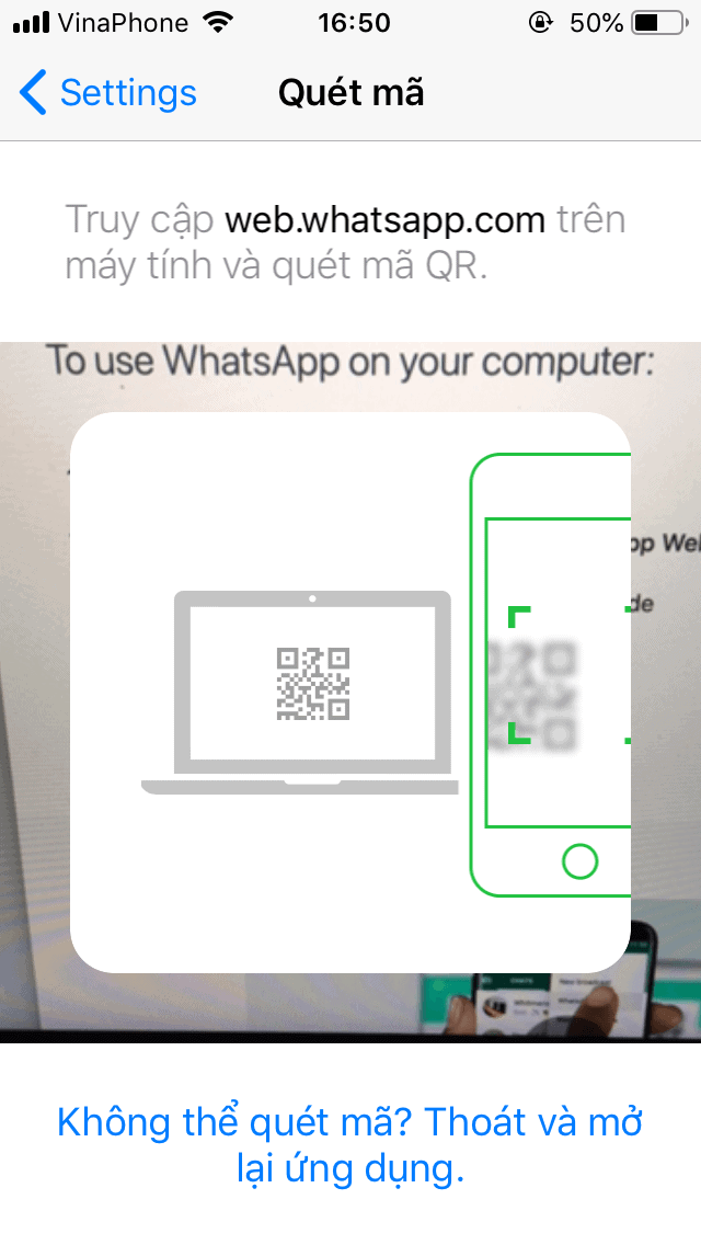 Sử dụng WhatsApp trên máy tính