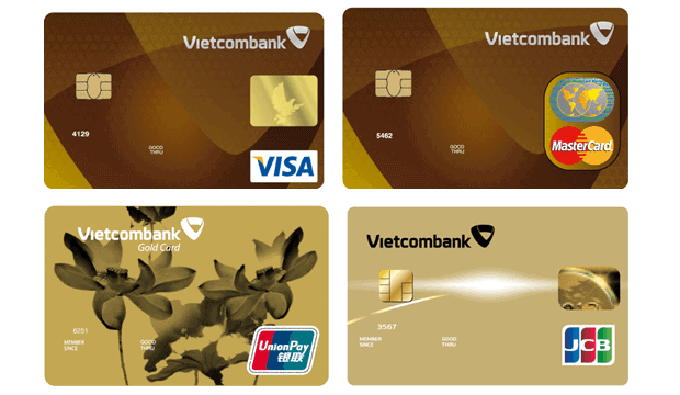 Một số thẻ tín dụng phổ biến hiện nay
