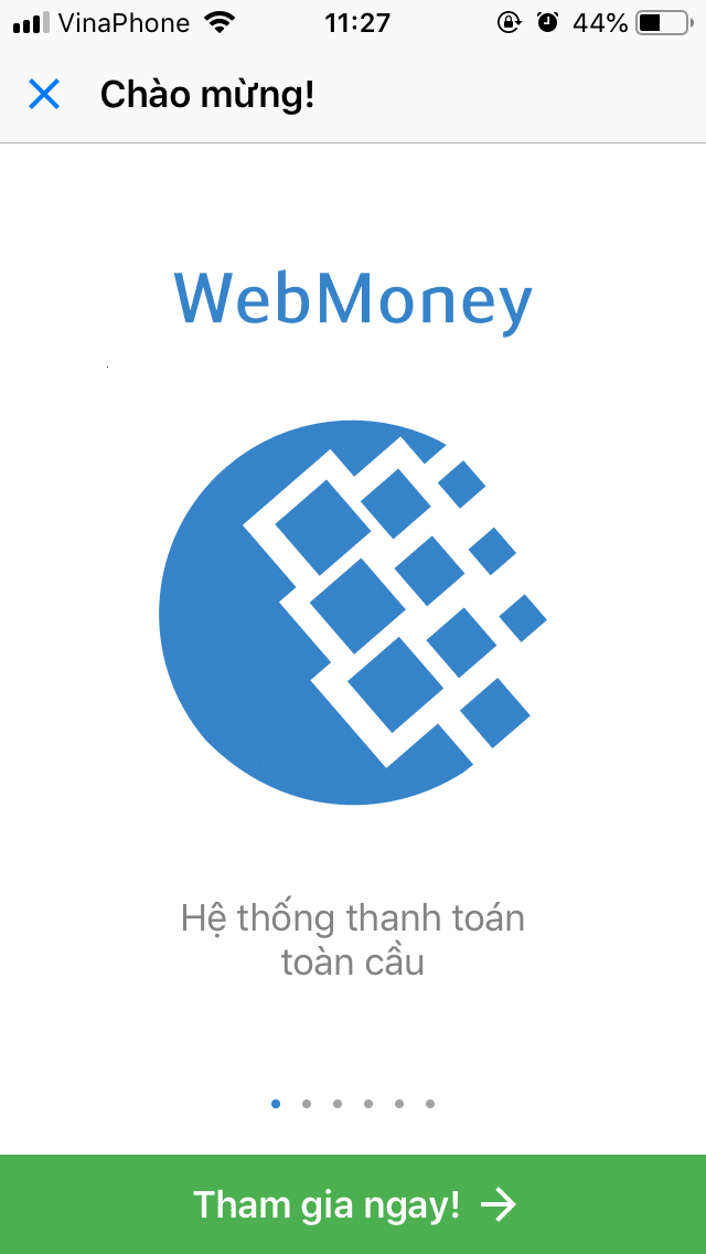 Tạo tài khoản WebMoney