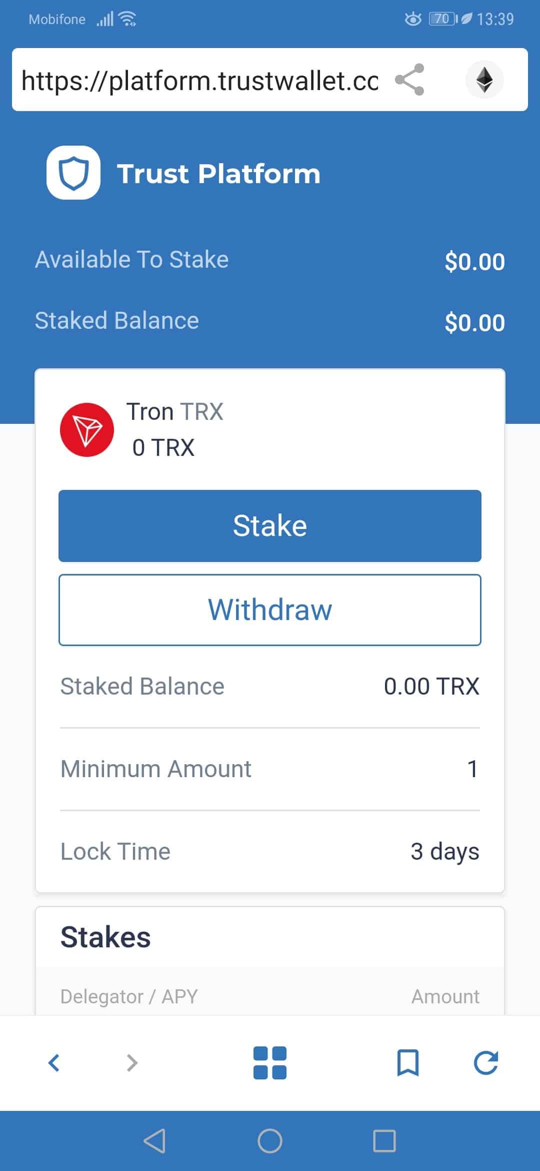 Guide to betting with Trust Wallet