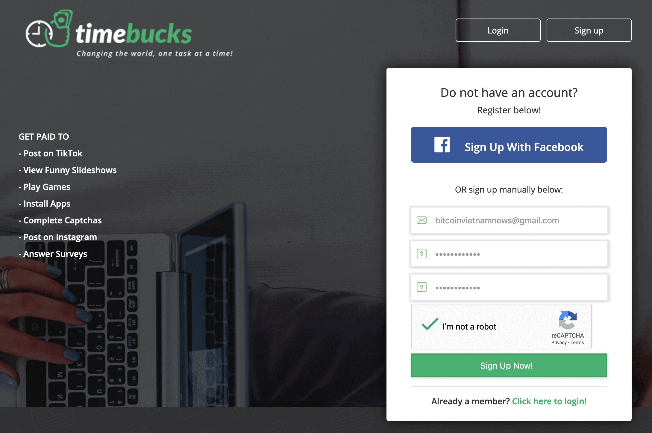 TimeBucks là gì? Hướng dẫn cách kiếm tiền Tik Tok với TimeBucks