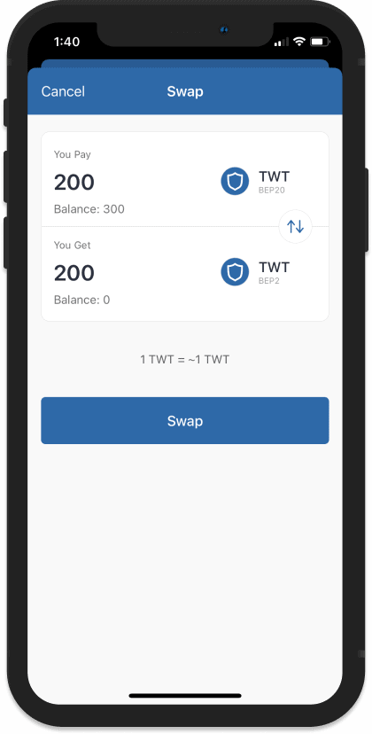 how to host bep2 to bep20 in trust wallet 5