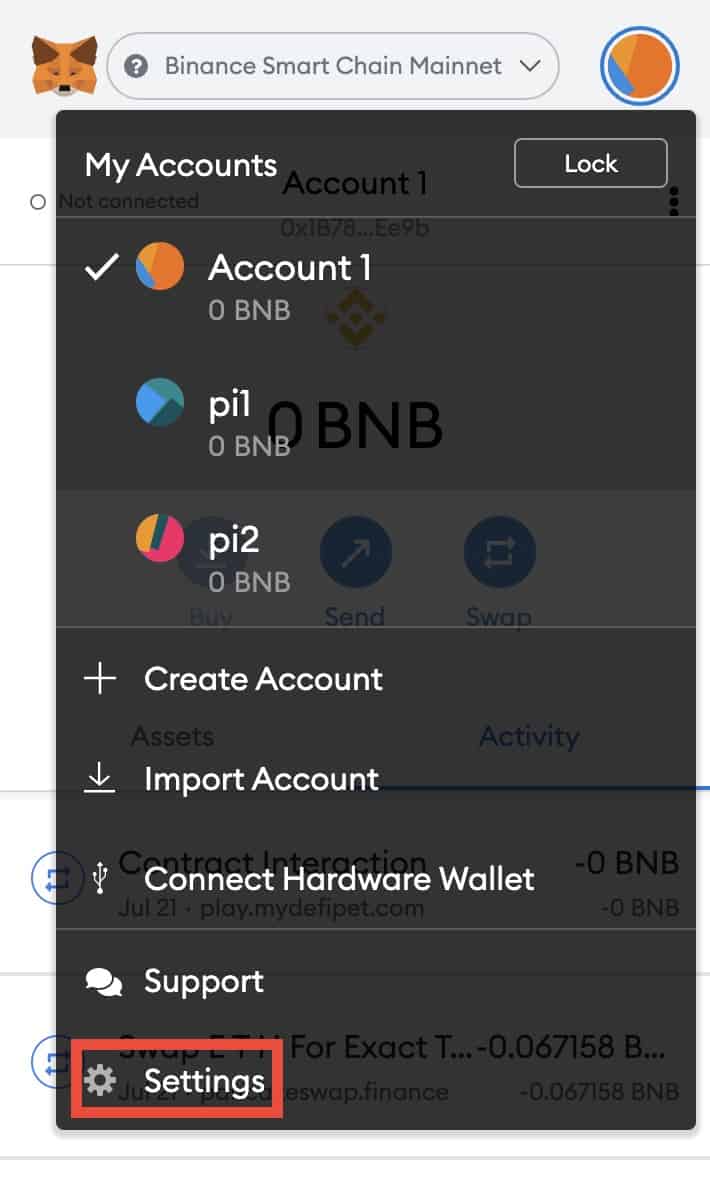 How to connect Metamask with Huobi Eco 4 Channel